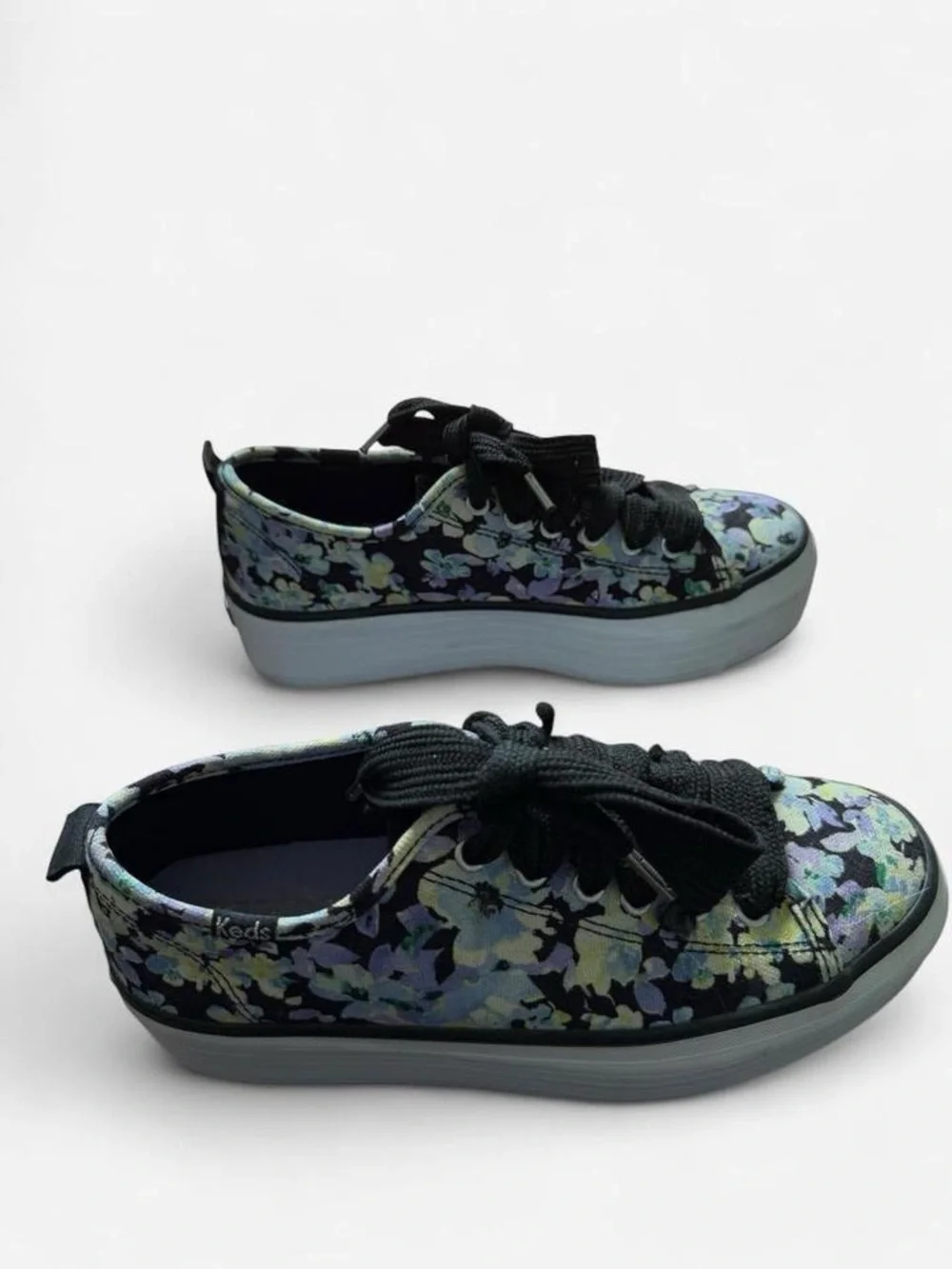 Keds | Blue Floral Print | Platform Sneakers | Size 6